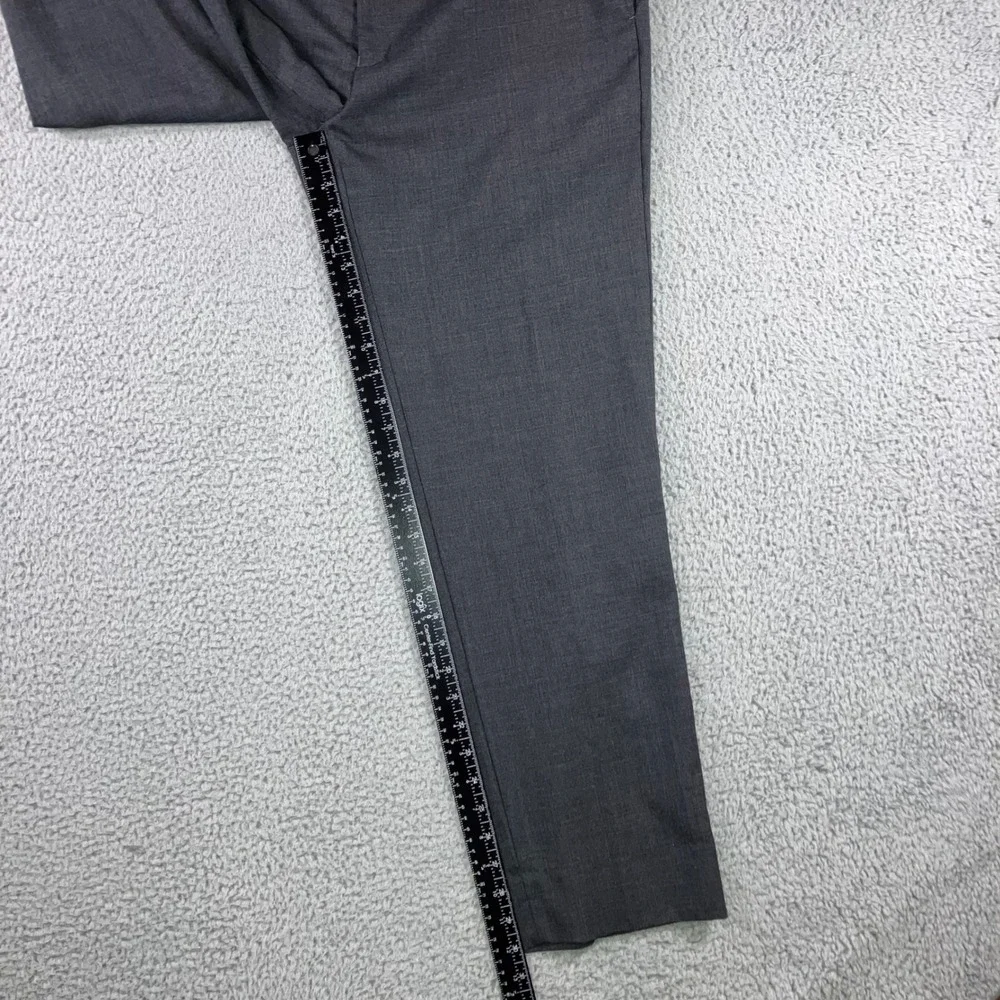 Ralph Lauren Dress Pants Men 36x30 100%‎ Wool Flat Front Straight Leg Gray